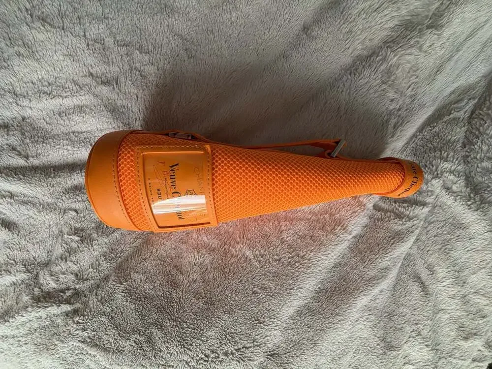Veuve Clicquot Branded Orange Insulated Champagne Bottle Ice Jacket Sleeve
